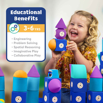 Magnetic Foam Building Blocks STEM Toy