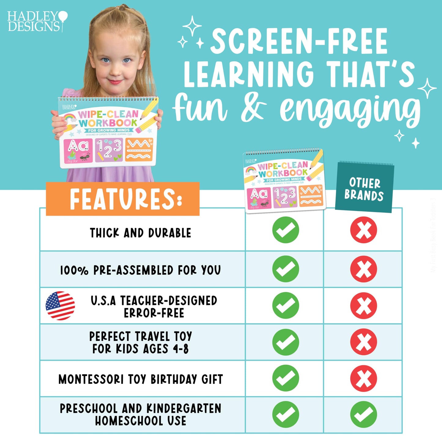 ABC Tracing Workbook for Preschool Kids