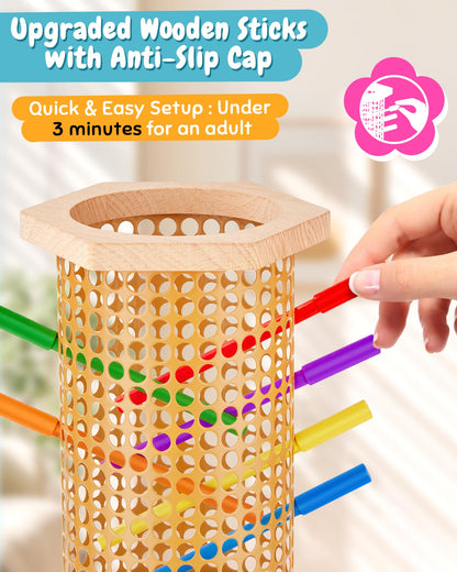Wooden Stick Tower Montessori Game for Kids