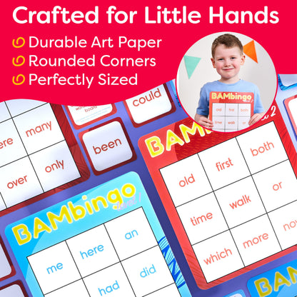 Sight Word Bingo Learning Game for Kids