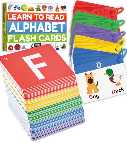 ABC Alphabet Flash Cards for Kids Ages 3-6