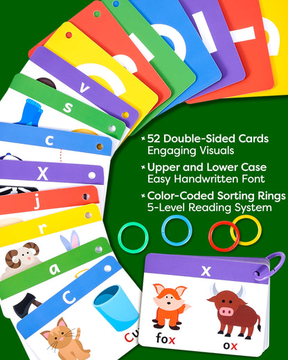 ABC Alphabet Flash Cards for Kids Ages 3-6