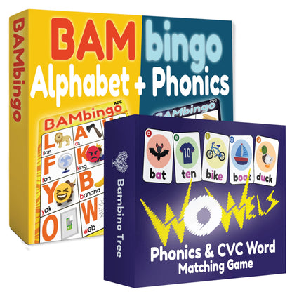 Alphabet Phonics Bingo Learning Game for Kids