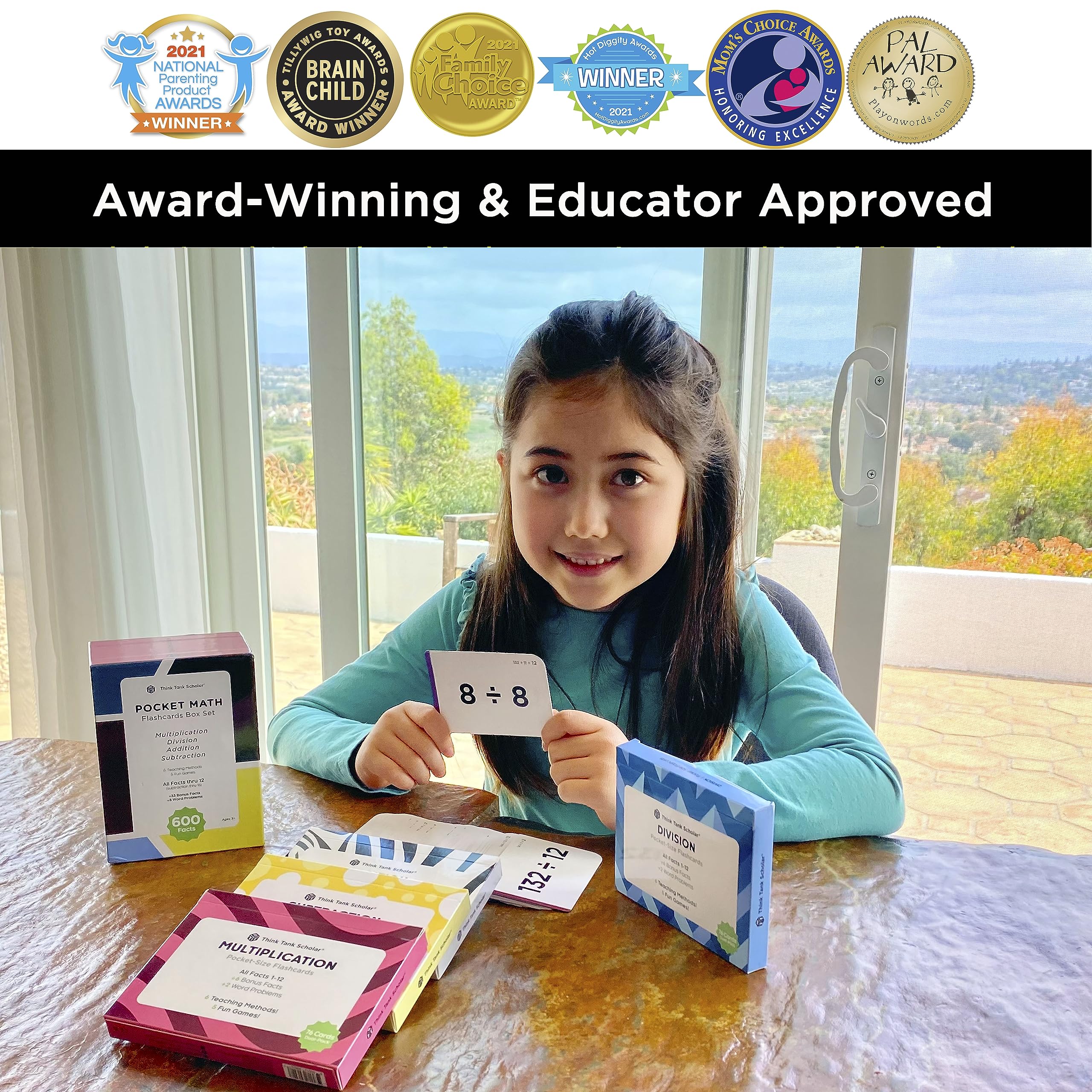 Jumbo Math Flash Cards Learning Set for Kids