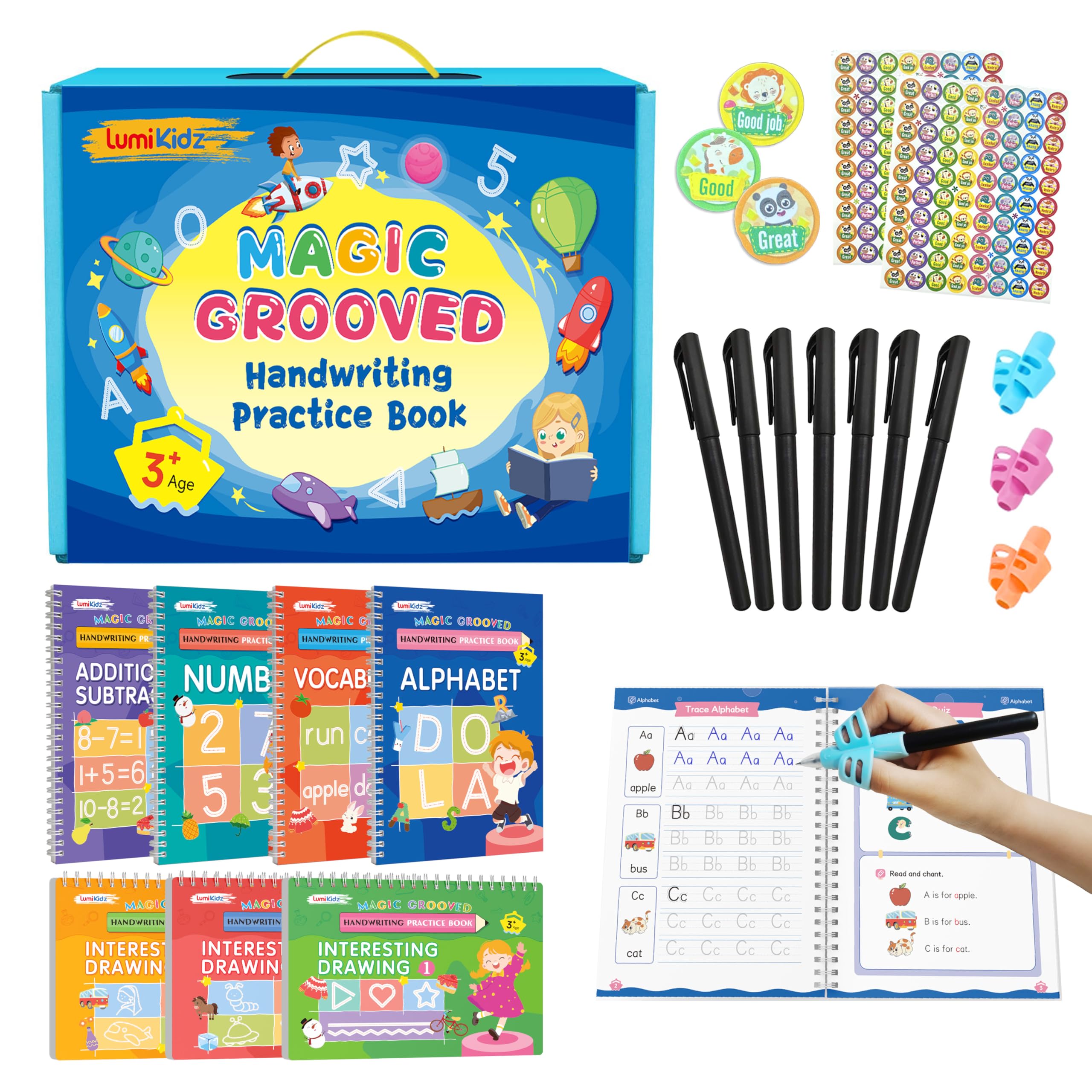 Reusable Grooved Writing Practice Books for Kids
