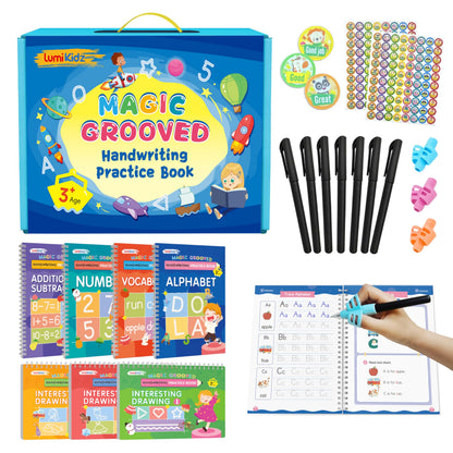 Reusable Grooved Writing Practice Books for Kids